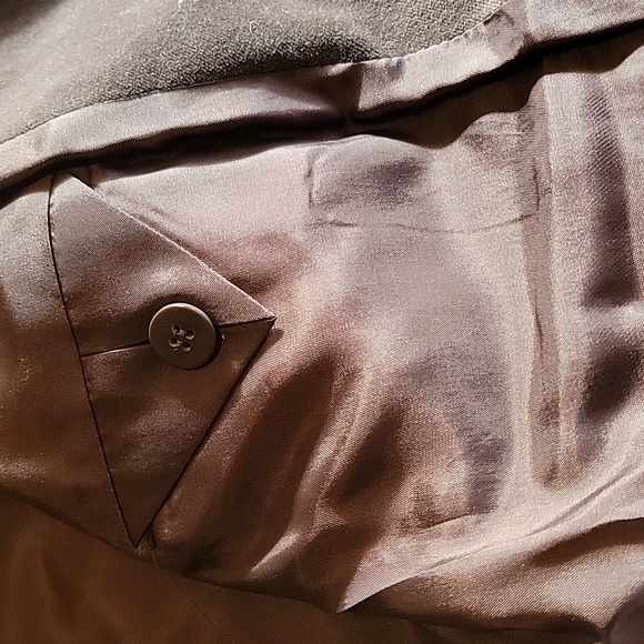 Charter Club Velvet 3 Button Chocolate Brown Jacket size 8P - Picture 9 of 10